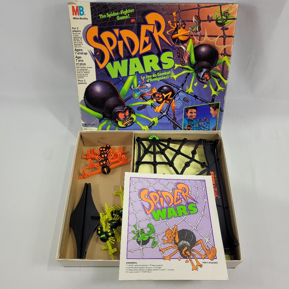 Spider Wars Vintage 1988 Game by Milton Bradley